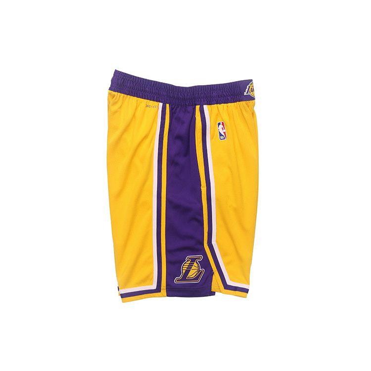 Nike NBA Icon Edition Team Limited Летние дышащие баскетбольные шорты со средней посадкой SW Fan Version Мужские брюки желтые AJ5617-728