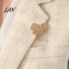 Women Brooch Pin Vintage Rhinestone Bow Pin, Bowknot Shape Alloy Lapel Secure Clasp Sweater Cardigan Coat Clothing Accessories, Fashion Jewelry