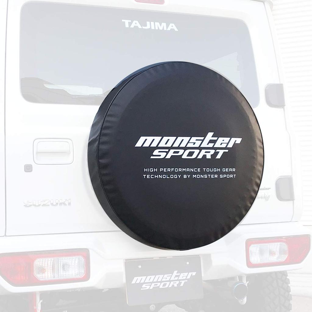 MONSTER SPORT Spare Tire Cover MS Logo Designed for Car Models Jimny Tire Cover for Spare Tire Waterproof Dustproof Deterioration Prevention Storage
