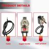 Heavy Duty Toggle Switch SPST 2 Pin ON/Off Rocker Toggle Switch 6A/125V 3A/250V for Car Truck Boat Marine Black Shell(1PCS)