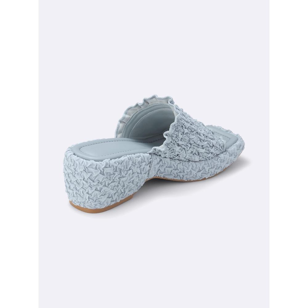 GU by Uniqlo Мюли на платформе с присборенной платформой