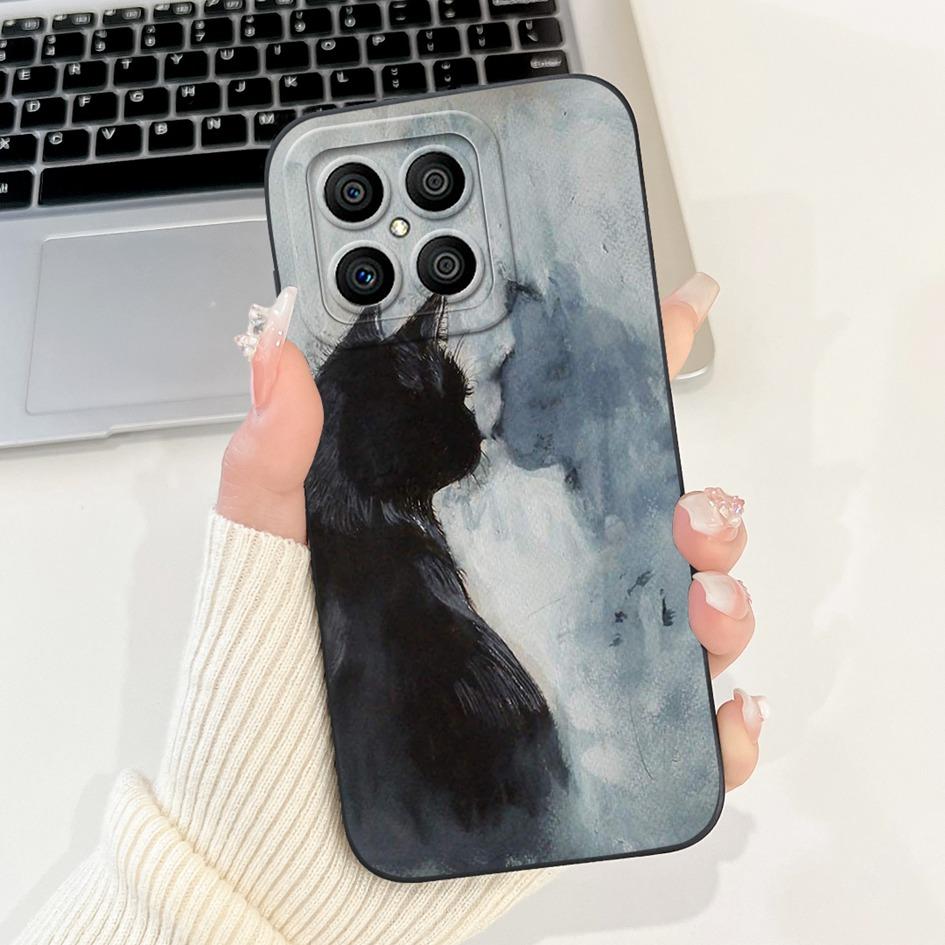 Чехол для Honor X6 X8 5G Популярный Цветок Бантик Мягкий Силикон Ударопрочный Бампер Для HonorX8 HonorX6 TFY-LX1 VNE-LX1 VNE-N41 Обложка