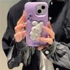 Cute Cartoon 3d Pinch Bunny Silicone Phone Case For Iphone 14 13 12 Pro Max 11 Ins Lovely Rabbit Protective Soft Cover Funda