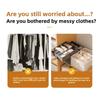Foldable Polyester Clothing Storage Container With Compartments For Closet Organization