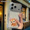 Phone Case: 2D flat, suitable for iPhone 18 17 16 15 14 13Pro transparent corner protection case, featuring a hugging acorn little squirrel, Christmas