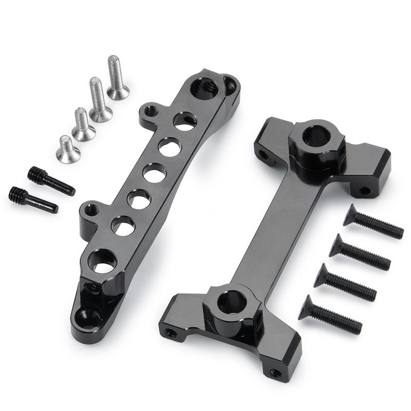 MIBIDAO Metal Front Rear Car Body Shell Fixing Bracket for Axial SCX10 III Early Bronco Wrangler Gladiator Base Camp 1/10 RC Car