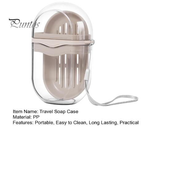Дорожная мыльница с прозрачным дизайном, компактная переносная герметичная мыльница с крышкой, мыльница с поддоном для слива
