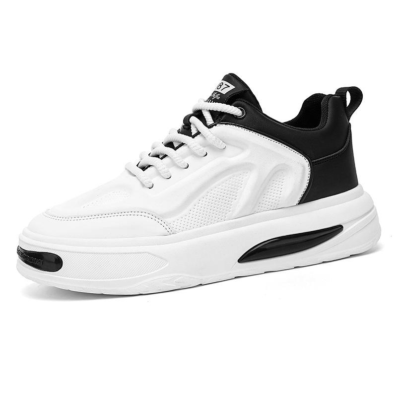 Кроссовки осенне-зимние износостойкие и нескользящие для бега на открытом воздухе черные туфли для папы на платформе мужские низкие повседневные мужские туфли