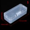 S/M/L Rectangle Multi-Purpose Portable Transparent Dust Protection Plastic Storage Box Makeup Brush Buckle Plastic Brush Box