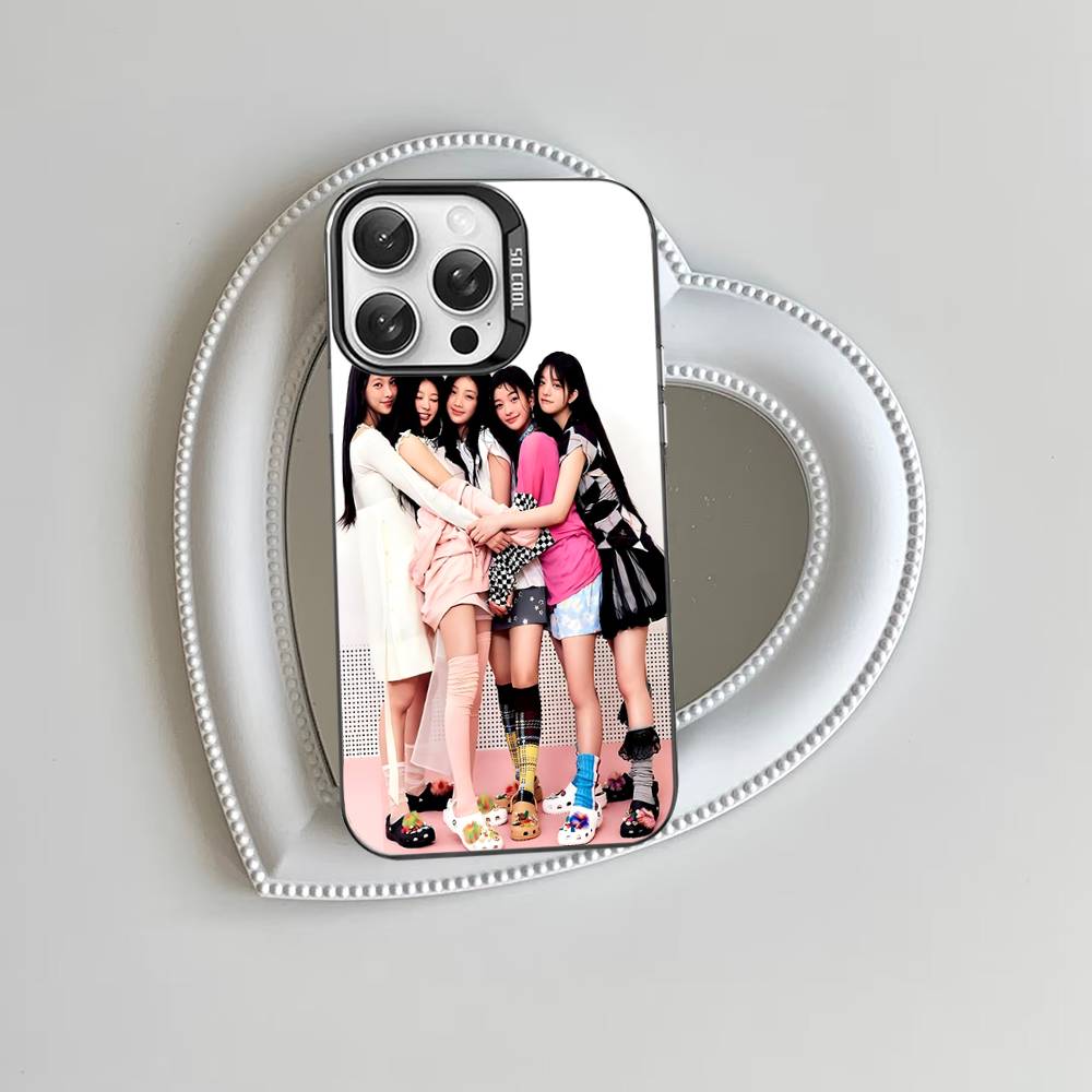 I-illit KPOP Для iPhone 15 14 13 Plus 17 16 12 11 Pro Max Матовый Цветной Серебристый Роскошный Чехол для Телефона