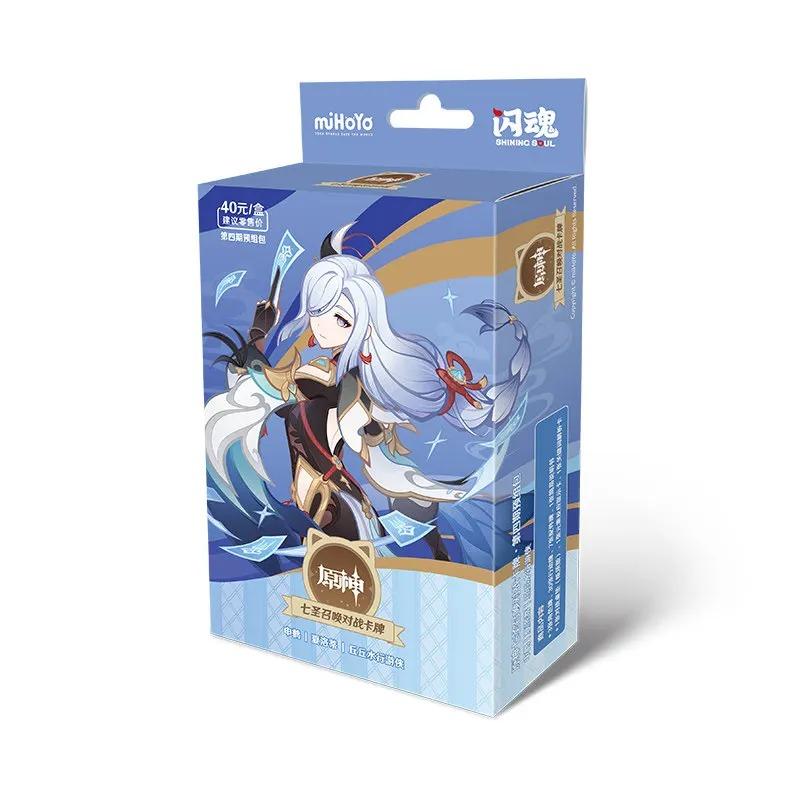 Оригинальные защитные рукава для карт Genshin Genius Invokation TCG, с персонажами из аниме, для боевой карточной игры, коллекционные наборы карт, игрушки, подарки