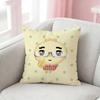 GGlasses Dumpling Cute YK Pillow Case Pattern Printed Pillowcase For Living Room Sofa Cushion Cover