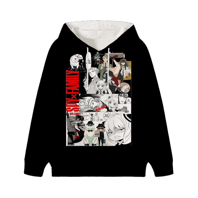 Spy X Family Hoodie Cartoon Anya Forger Pullover Loyor Yor Forger Boys Girls Personality Outfits Tops Children Gift Clothes