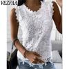 Женские модные повседневные летние весенние однотонные блузки и рубашки без рукавов с круглым вырезом и принтом