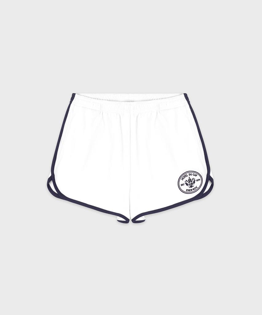 SPORTY&RICH Eden Crest Embroidered Pique Shorts White R255Aw7028