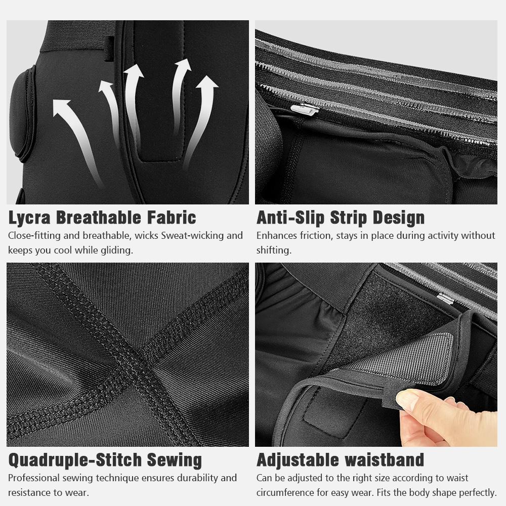 Мягкие шорты для катания на коньках 3D-защита, шорты для катания на коньках для женщин/мужчин, ударопрочная подкладка из ЭВА