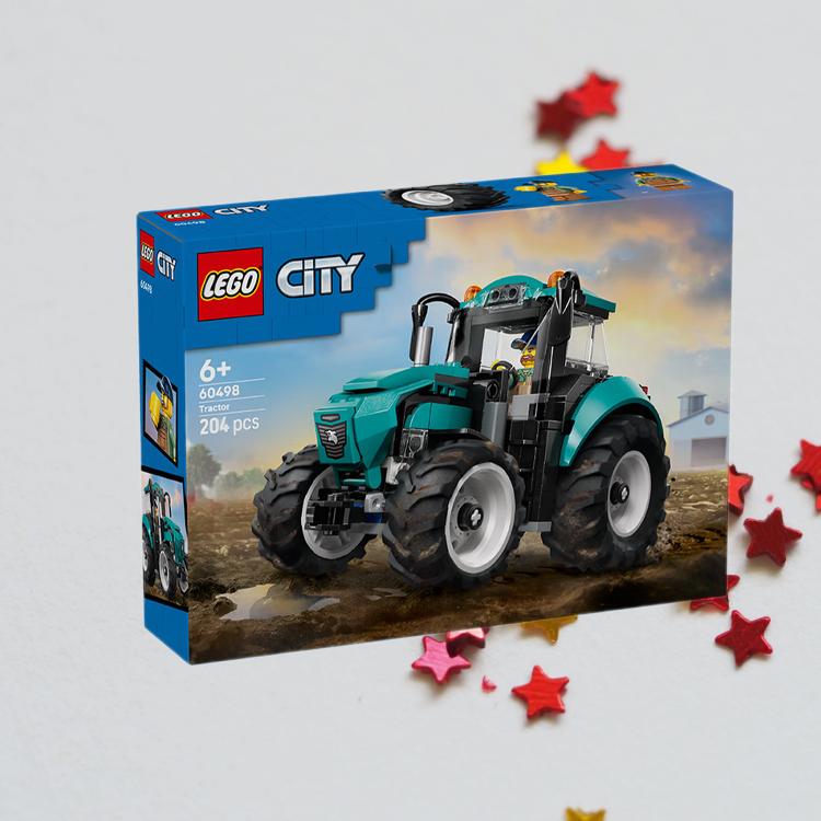 LEGO Городской трактор В комплекте коробка Пластиковые строительные блоки 204 шт. 60498 ABS 60498-ABS