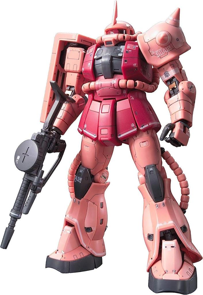 Пластиковая модель мобильного костюма Гандам Заку от BANDAI SPIRITS RG MS-06S с цветовой кодировкой 1/144
