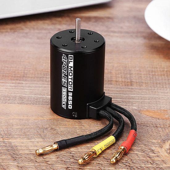 BL3650 3900KV 4 полюса 12 слотов Бесщеточный двигатель с высоким крутящим моментом 1:10 Радиоуправляемых автомобилей-грузовиков