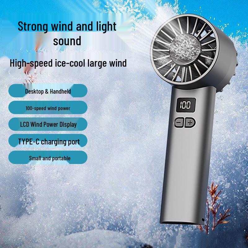 USB Handheld Ice Cooling Fan JK107 - High-Speed, Strong Wind, Portable Summer Cooler