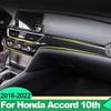 Для Honda Accord 10-го X 2018 Гибридный автомобиль Центральная консоль Приборная панель Вентиляционное отверстие Декоративная накладка-полоска Наклейка
