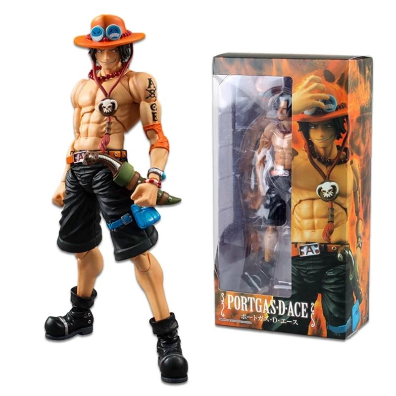 18СМ Аниме Фигурка One Piece Экшн Эйс Огненный Кулак Эс Д Эйс Брат Луффи Игрушки Япония Аниме Коллекционные Фигурки ПВХ Модель Игрушка