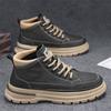 Martin Boots Men's Shoes Autumn New British Retro High-top Leather Shoes Tooling Shoes Trend Versatile Platform Casual Short Boots