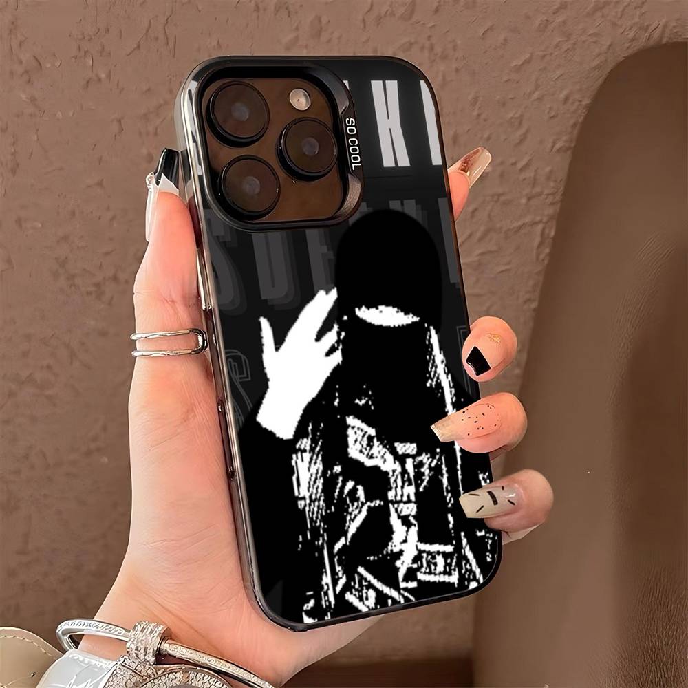 Чехол Singer E-EsDeeKid для iPhone 15 14 13 Plus 17 16 12 11 Pro Max, матовый, цветной, серебристый, роскошный