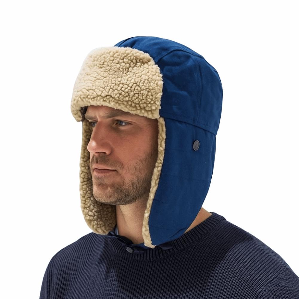 Fleece Ear Protective Hat Thickened Earflap Hat Simple Lei Feng Cap Men