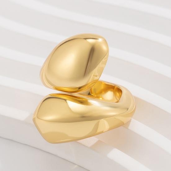 Женское кольцо в стиле хип-хоп, крупное, нестандартное, глянцевое, витое кольцо, каплевидное, сплавное, плиссированное кольцо, модные аксессуары