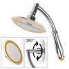 Large Round Big Rainfall Sprayer 360 Degree 6 Inch High Pressure High Pressure Adjustable Dual Use Hand Held/Top Shower Head Bathroom Accessories