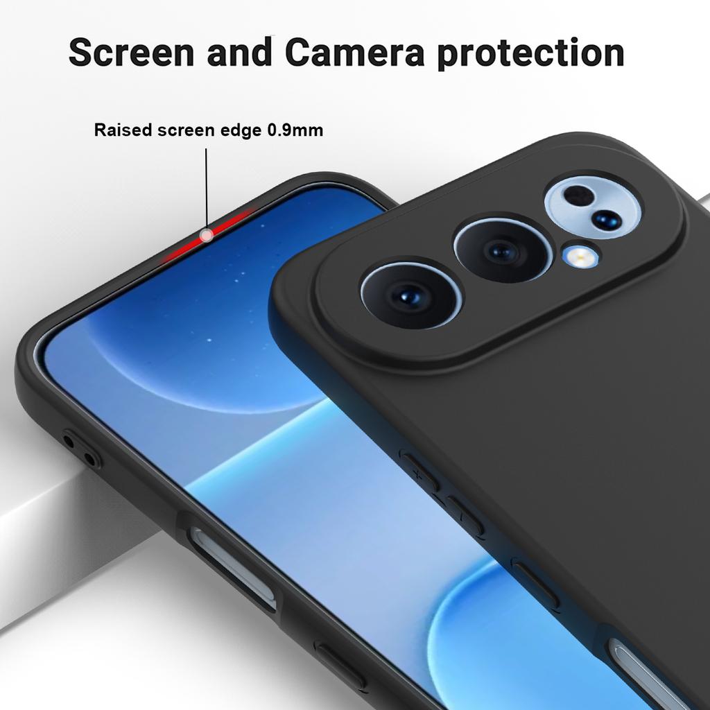 For Honor 500 Pro 5G/Honor 500 5G Liquid Silicone Case Phone Back Cover with Hand Strap