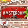 Vintage Distressed Year City Plant Name Slogan License Plate Metal Tin Sign Retro Wall Decor For Bar Cafe Home Garden