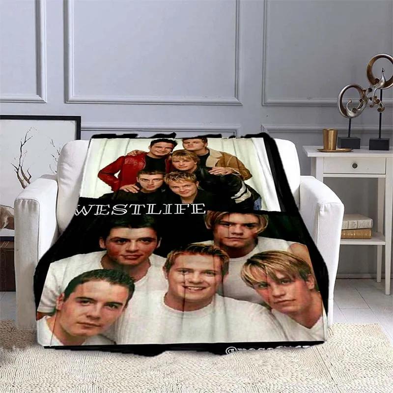 Музыкальное одеяло группы Westlife, мягкое теплое спортивное одеяло для йоги, дивана, кровати, подарок фанатам на День святого Валентина, гобелен, постер