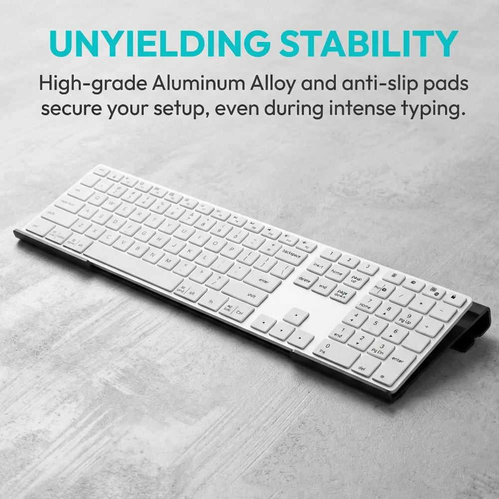 Durable Computer Keyboard Holder Clear Acrylic Tilted Keyboard Stand Desktop Keyboard Tray School