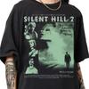 Ретро 90-х Пиратский Стиль Silent Hill 2 Футболка Реплика Футболки Повседневная Уличная Мужская и Женская Футболка с Принтом для Фанатов