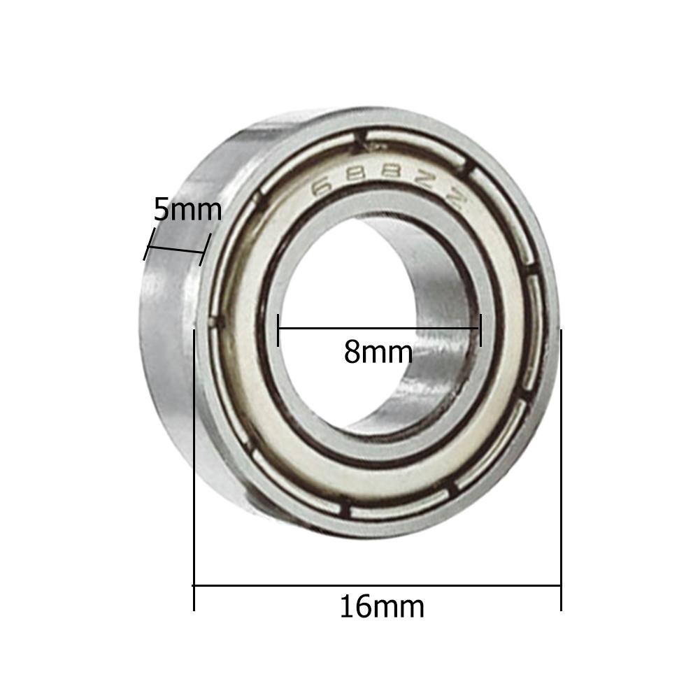 10pcs Carbon Steel Bearings Double Shielded High Carbon Steel Bearing 8x16x5mm Deep Groove Bearings Heavy Load 3D Printer Parts