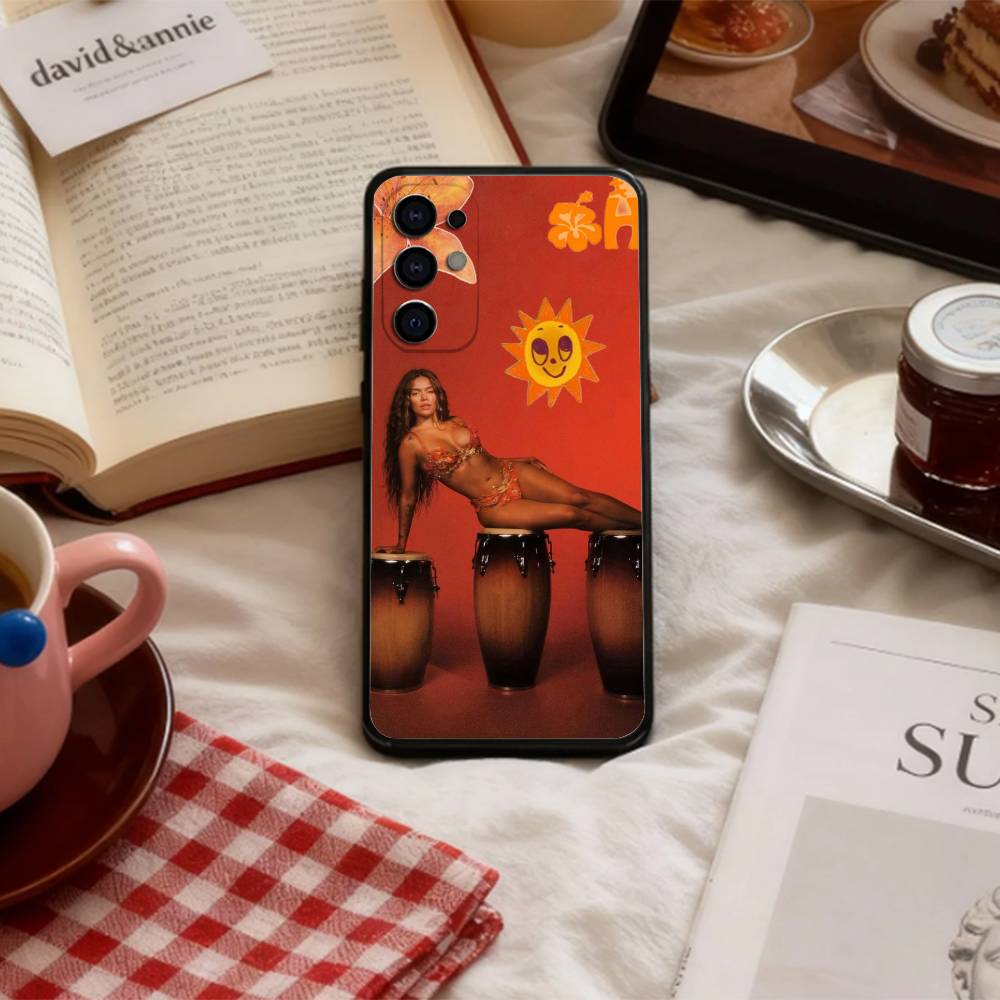 КРУТНАЯ K-Karol G T-Tropicoqueta Чехол для телефона для Samsung S 25,24,23,22,30,21,10,9,Ultra,Plus,Lite,FE,4,5 G Мягкий черный чехол