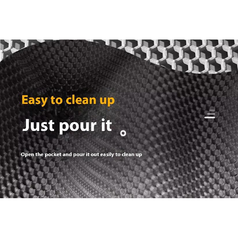 Extra Large Cat Litter Mat Heavy Duty Waterproof 2 Layer Non Slip Washable Pet Floor Protector Litter Box Sand Stopper