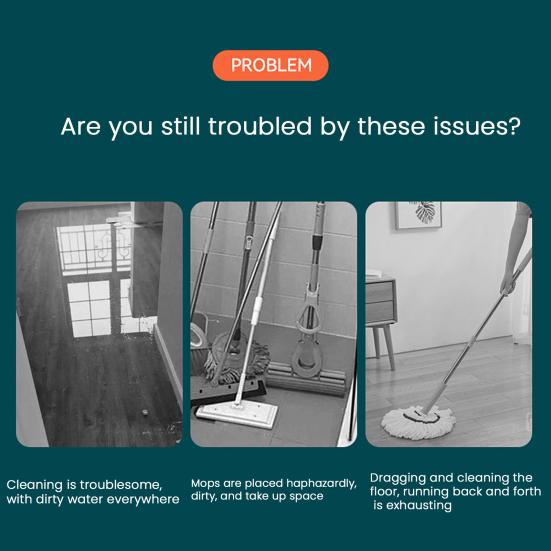 Ведро для швабры прямоугольной формы из утолщенного полипропиленового материала с удобной ручкой для переноски, многоцелевое ведро для хранения