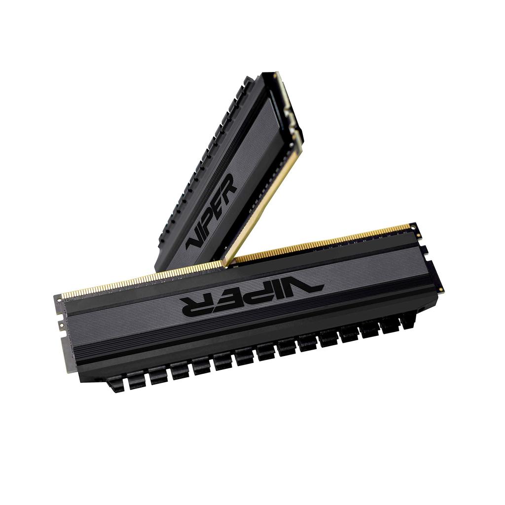 Память Patriot Viper4 Blackout Series DDR4 3000 МГц 8 ГБ x Premium Black Heatsink настольная память PVB48G300C6K PC4-24000 (4ГБ 2)