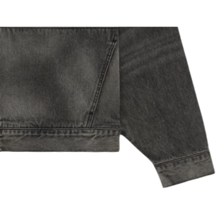 Fear of God Essentials Джинсовая куртка-тракер Винтажная черная Мужская верхняя одежда 202BT244270F