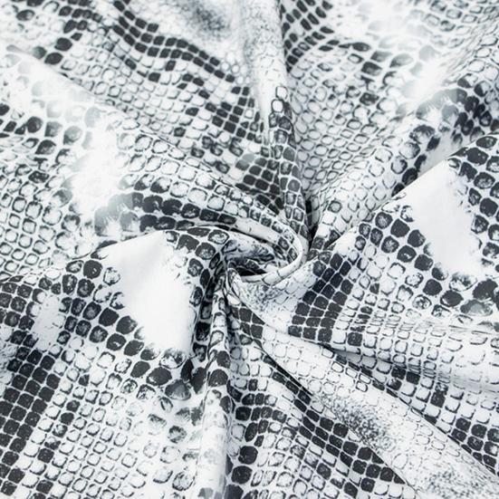 Мужская рубашка с длинным рукавом, дышащая полиэстеровая блузка с принтом змеи для мужчин