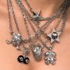 Ожерелье-свитер Аксессуары Индивидуальность Женский Хип-хоп Уличный Череп Звезда Хэллоуин Цепочка на ключицу