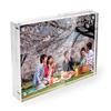 Lapeno Acrylic Photo Gift 2L Transparent Postcard Poster Display Perfect for New and Christmas Frame, Magnetic, Packaging, Size, Double-Sided Clear,