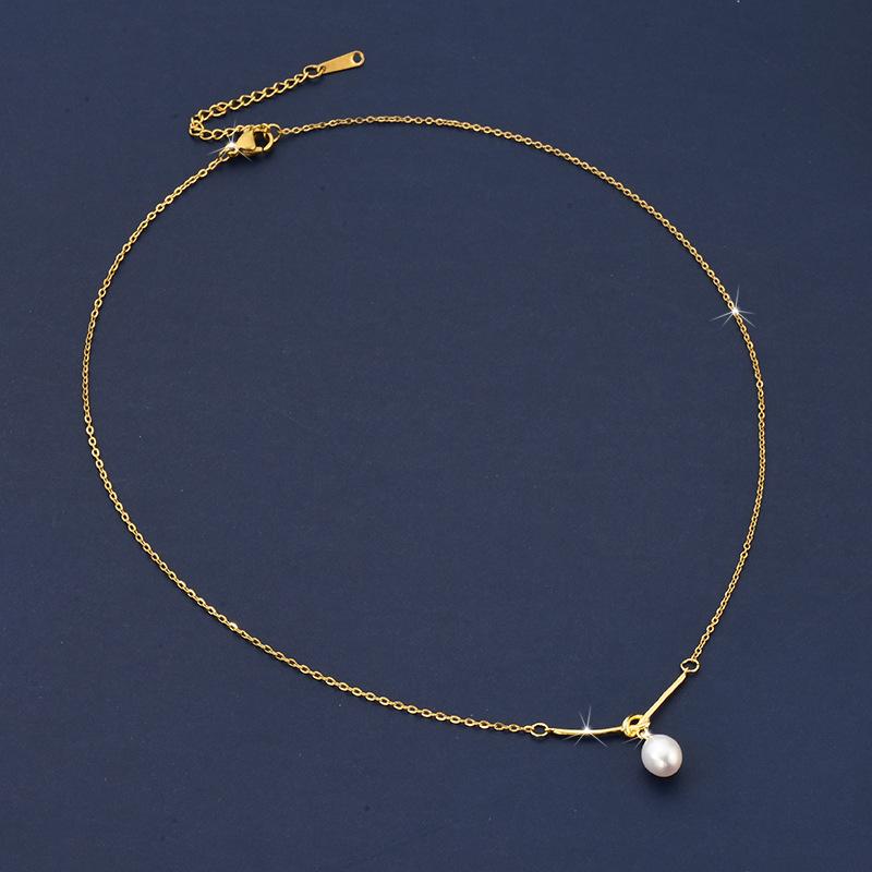 High-end Baroque Women's Fashion Simple Clavicle Chain Light Luxury Choker Pendant Necklace