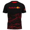 Red Bull Men's Sports Apparel Fitness T-Shirt, Sports Running Top, Summer Luxury Brand Red Bull Racing Motorcycle Training Suit