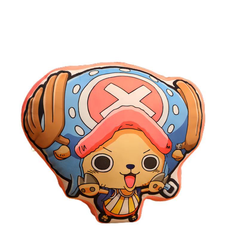 Креативная плюшевая подушка One Piece, мультяшная подушка Луффи, Зоро, Чоппера, детский фестивальный подарок, персонажи)
