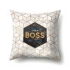 Ins Marble Polyester Pillowcase Car Decoration Home Printed Car Waist Cushion Pillowcase Pillowcase Car Decoration