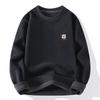 Men's Autumn and Winter Thickened Integrated Velvet Inner with Primer Knitted Sweater Korean Version Versatile Loose Thermal Pullover